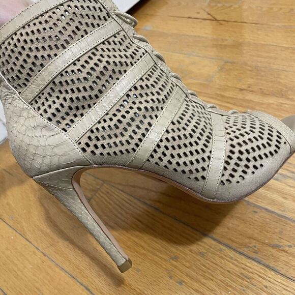 JOIE Shari Basic Buff Leather Stiletto Peep Toe EU Size 37 / US Size 6.5 - Picture 6 of 10